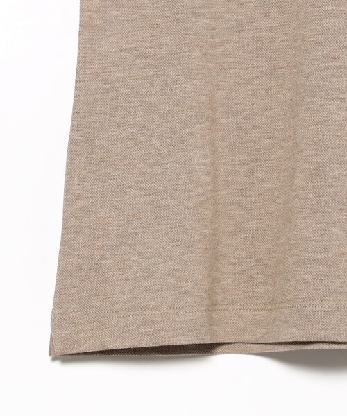 MORGANO（モルガーノ）の「【別注】MORGANO / カノコ ショートスリーブ ポロシャツ（ポロシャツ・メンズ・ベージュ/ネイビー/ダークブラウン/ブラック・44/48/52/46/50）」の8枚目の写真