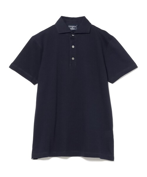 MORGANO（モルガーノ）の「【別注】MORGANO / カノコ ショートスリーブ ポロシャツ（ポロシャツ・メンズ・ベージュ/ネイビー/ダークブラウン/ブラック・44/48/52/46/50）」の20枚目の写真