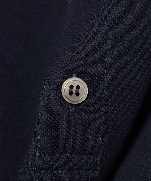 MORGANO（モルガーノ）の「【別注】MORGANO / カノコ ショートスリーブ ポロシャツ（ポロシャツ・メンズ・ベージュ/ネイビー/ダークブラウン/ブラック・44/48/52/46/50）」の16枚目の写真