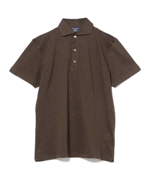 MORGANO（モルガーノ）の「【別注】MORGANO / カノコ ショートスリーブ ポロシャツ（ポロシャツ・メンズ・ベージュ/ネイビー/ダークブラウン/ブラック・44/48/52/46/50）」の21枚目の写真