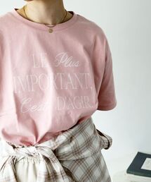 《手洗い可能》Le plusロゴTシャツ