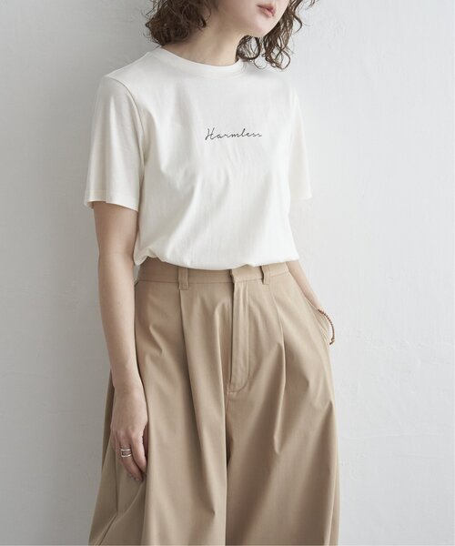 notch.(ノッチ)の「サイロコットンロゴTシャツ(Tシャツ/カットソー・レディース・ネイビー/ベージュ/ホワイト/ブラック・M)」の12枚目の写真
