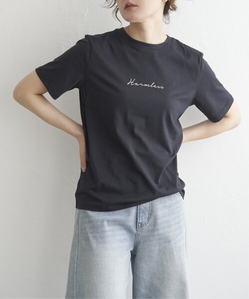 notch.(ノッチ)の「サイロコットンロゴTシャツ(Tシャツ/カットソー・レディース・ネイビー/ベージュ/ホワイト/ブラック・M)」の17枚目の写真