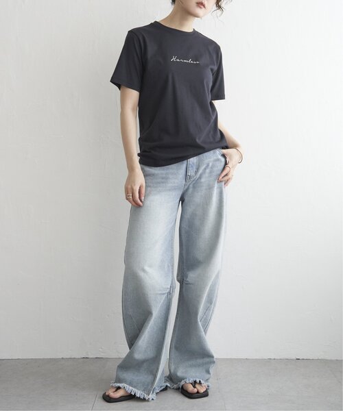 notch.(ノッチ)の「サイロコットンロゴTシャツ(Tシャツ/カットソー・レディース・ネイビー/ベージュ/ホワイト/ブラック・M)」の20枚目の写真