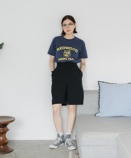 MIXTA（ミクスタ）の「MIXTA/ミクスタ REDWOOD SS CREWNECK T-SHIRTS Tシャツ（Tシャツ/カットソー・レディース・キャメル/アッシュ/ネイビー・M/S）」の14枚目の写真