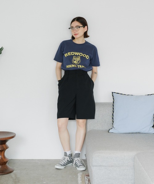 MIXTA（ミクスタ）の「MIXTA/ミクスタ REDWOOD SS CREWNECK T-SHIRTS Tシャツ（Tシャツ/カットソー・レディース・キャメル/アッシュ/ネイビー・M/S）」の13枚目の写真