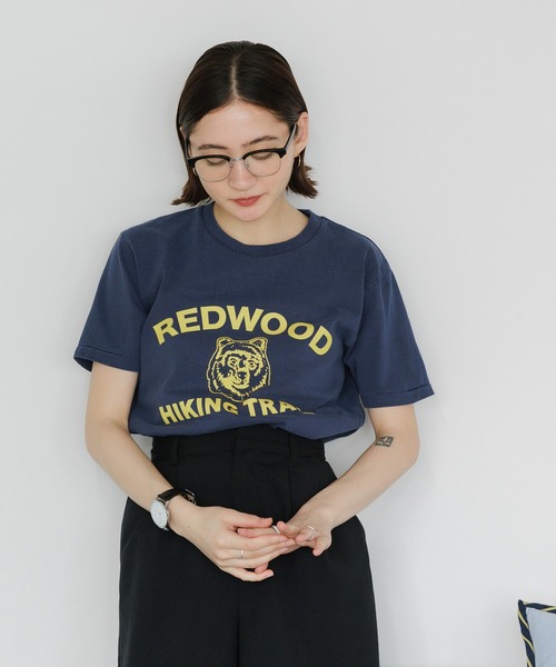 MIXTA（ミクスタ）の「MIXTA/ミクスタ REDWOOD SS CREWNECK T-SHIRTS Tシャツ（Tシャツ/カットソー・レディース・キャメル/アッシュ/ネイビー・M/S）」の17枚目の写真