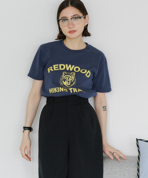 MIXTA（ミクスタ）の「MIXTA/ミクスタ REDWOOD SS CREWNECK T-SHIRTS Tシャツ（Tシャツ/カットソー・レディース・キャメル/アッシュ/ネイビー・M/S）」の16枚目の写真