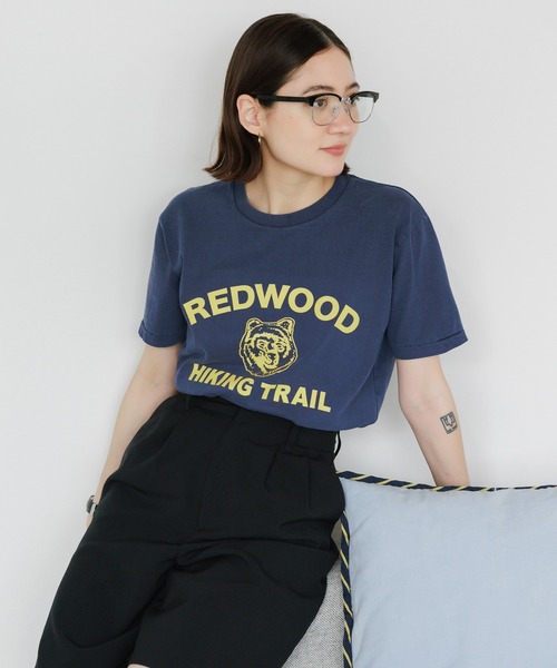 MIXTA（ミクスタ）の「MIXTA/ミクスタ REDWOOD SS CREWNECK T-SHIRTS Tシャツ（Tシャツ/カットソー・レディース・キャメル/アッシュ/ネイビー・M/S）」の18枚目の写真