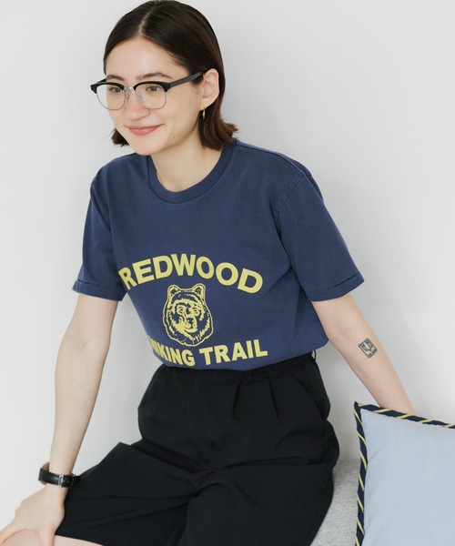 MIXTA（ミクスタ）の「MIXTA/ミクスタ REDWOOD SS CREWNECK T-SHIRTS Tシャツ（Tシャツ/カットソー・レディース・キャメル/アッシュ/ネイビー・M/S）」の19枚目の写真