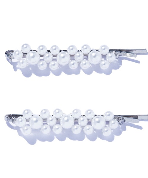 IRIS47(イリスフォーセブン)の「【IRIS 47】kaleid pearl pinset/カレイド パール ピン セット(ヘアピン・レディース・ホワイト・FREE)」の4枚目の写真