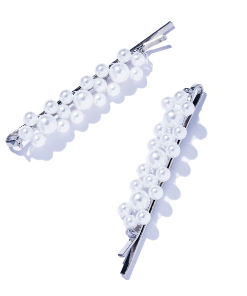 IRIS47(イリスフォーセブン)の「【IRIS 47】kaleid pearl pinset/カレイド パール ピン セット(ヘアピン・レディース・ホワイト・FREE)」の2枚目の写真