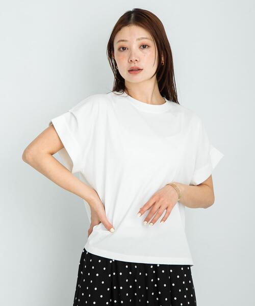 URBAN RESEARCH Sonny Label(アーバンリサーチサニーレーベル)の「ダブルタックフレンチスリーブプルオーバー(Tシャツ/カットソー・レディース・イエロー/チャコールグレー/オフホワイト/ブルー・FREE)」の5枚目の写真