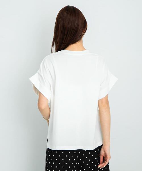 URBAN RESEARCH Sonny Label(アーバンリサーチサニーレーベル)の「ダブルタックフレンチスリーブプルオーバー(Tシャツ/カットソー・レディース・イエロー/チャコールグレー/オフホワイト/ブルー・FREE)」の8枚目の写真