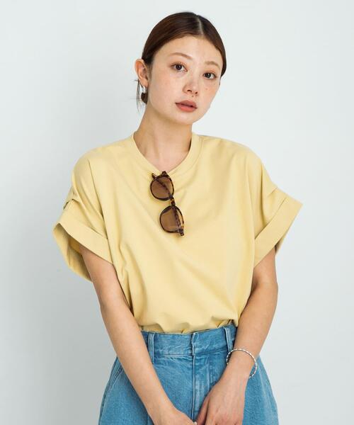 URBAN RESEARCH Sonny Label(アーバンリサーチサニーレーベル)の「ダブルタックフレンチスリーブプルオーバー(Tシャツ/カットソー・レディース・イエロー/チャコールグレー/オフホワイト/ブルー・FREE)」の15枚目の写真