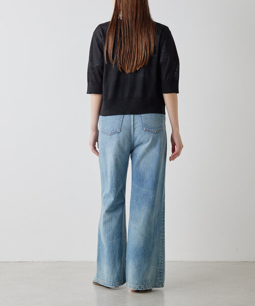 Drawing Numbers（ドローイング ナンバーズ）の「【Drawing Numbers】リネンカーディガン（カーディガン/ボレロ・レディース・ブラック/レッド/ホワイト/ブラウン・38）」の17枚目の写真