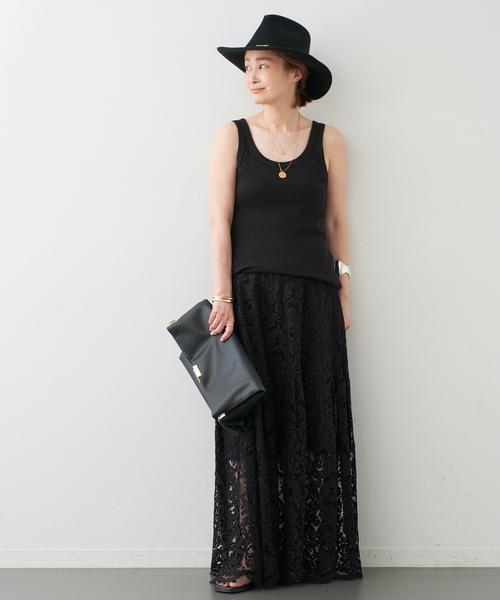 Deuxieme Classe（ドゥーズィエムクラス）の「*rib タンクトップ（タンクトップ・レディース・チョコ/ブラック/ホワイト・FREE）」の9枚目の写真