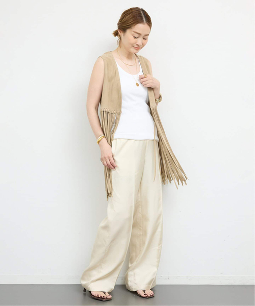 Deuxieme Classe（ドゥーズィエムクラス）の「*rib タンクトップ（タンクトップ・レディース・チョコ/ブラック/ホワイト・FREE）」の14枚目の写真