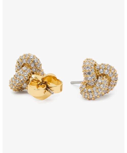 kate spade new york ダブル ノット パヴェ ピアス ダブル ノット パヴェ ピアス（ピアス（両耳用））｜kate spade