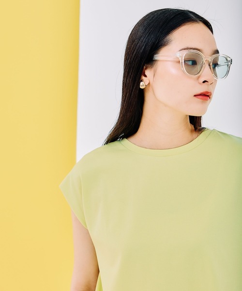 LEPSIM（レプシィム）の「バックデザインフレンチスリーブ　290768（Tシャツ/カットソー・レディース・チャコールグレー/オフホワイト/イエロー系その他・FREE）」の21枚目の写真