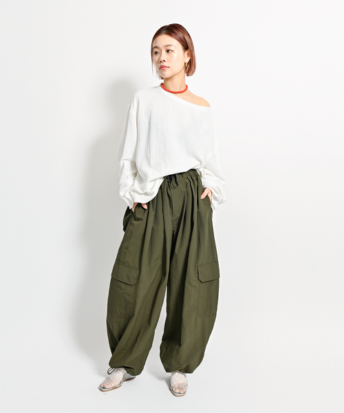 追加》ASA/C BIO WASH PULLOVER 3：ブラウス（シャツ/ブラウス