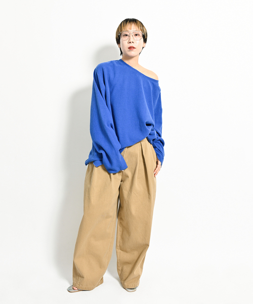 CITYSHOP（シティーショップ）の「《追加》ASA/C BIO WASH PULLOVER 3：ブラウス（シャツ/ブラウス・レディース・チャコールグレー/ホワイト/ブルー系その他・FREE）」の7枚目の写真