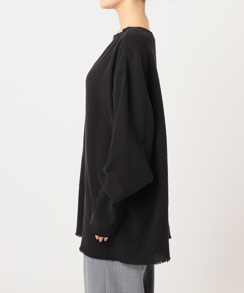 CITYSHOP（シティーショップ）の「《追加》ASA/C BIO WASH PULLOVER 3：ブラウス（シャツ/ブラウス・レディース・チャコールグレー/ホワイト/ブルー系その他・FREE）」の9枚目の写真