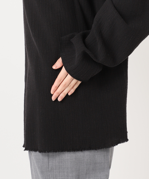 CITYSHOP（シティーショップ）の「《追加》ASA/C BIO WASH PULLOVER 3：ブラウス（シャツ/ブラウス・レディース・チャコールグレー/ホワイト/ブルー系その他・FREE）」の13枚目の写真