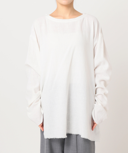 CITYSHOP（シティーショップ）の「《追加》ASA/C BIO WASH PULLOVER 3：ブラウス（シャツ/ブラウス・レディース・チャコールグレー/ホワイト/ブルー系その他・FREE）」の17枚目の写真