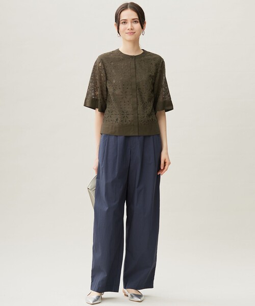 セール】フラワータイルレース ブラウス（シャツ/ブラウス）｜自由区