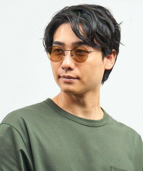 UNITED ARROWS(ユナイテッドアローズ)の「Zoff|UNITED ARROWS オーバル型 サングラス|ユナイテッドアローズ|チタン メタル|軽量|カラーレンズ |UVカット 紫外線対策(サングラス・レディース・ブラウン系その他4/ブラック系その他6/ダークブラウン/ブラック・FREE)」の5枚目の写真