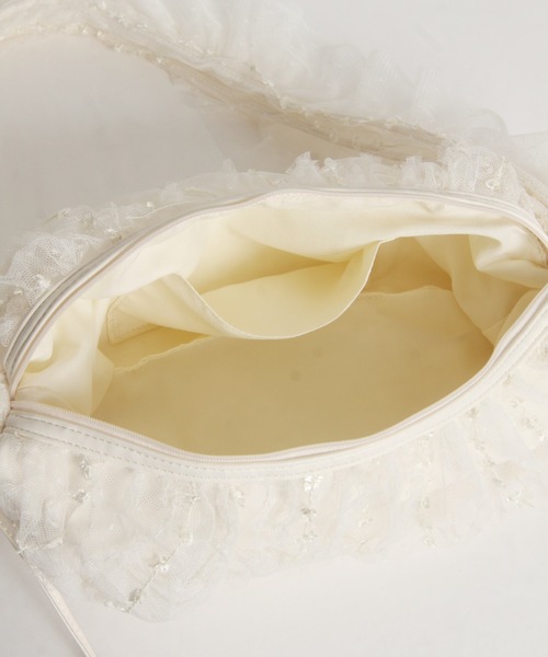 tocco closet（トッコ　クローゼット）の「【ZOZO限定】チュールドットシャーリングショルダーバッグ（ショルダーバッグ・レディース・アイボリー/ブラック・FREE）」の19枚目の写真