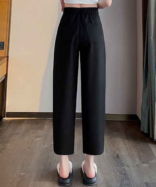 shoppinggo(ショッピングゴー)の「テーパードパンツ アンクル丈 細型 リラックスパンツ(スラックス・レディース・アイボリー/ブラック/グレー/キャメル・M)」の21枚目の写真