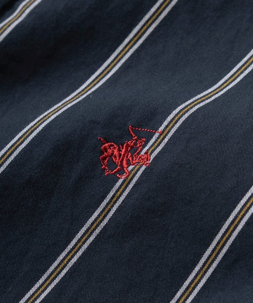 BEVERLY HILLS POLO CLUB（ビバリーヒルズポロクラブ）の「【71】【BEVERLY HILLS POLO CLUB/ビバリーヒルズポロクラブ】オーバーサイズ ワンポイント 刺繍 レギュラーカラー 半袖シャツ（シャツ/ブラウス・メンズ・ブラック/ブルー/ダークブルー/ホワイト・M/L/XL）」の8枚目の写真