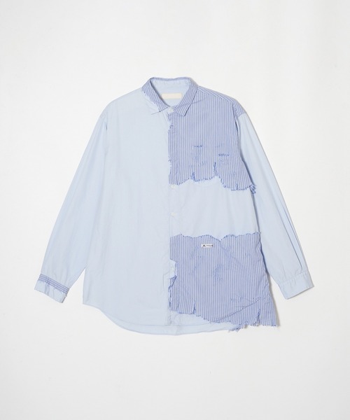 meagratia（メアグラーティア）の「Striped frayed SH（シャツ/ブラウス・メンズ・サックスブルー系・1/2）」の7枚目の写真