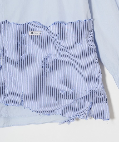 meagratia（メアグラーティア）の「Striped frayed SH（シャツ/ブラウス・メンズ・サックスブルー系・1/2）」の5枚目の写真