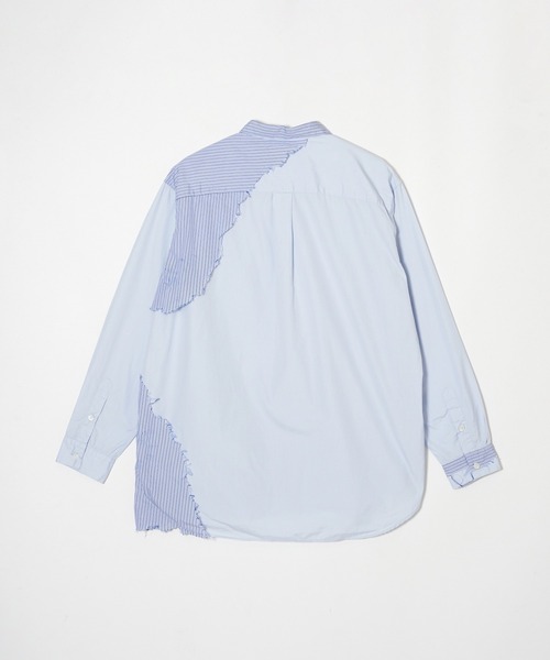 meagratia（メアグラーティア）の「Striped frayed SH（シャツ/ブラウス・メンズ・サックスブルー系・1/2）」の4枚目の写真