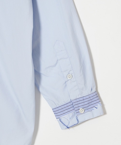 meagratia（メアグラーティア）の「Striped frayed SH（シャツ/ブラウス・メンズ・サックスブルー系・1/2）」の3枚目の写真