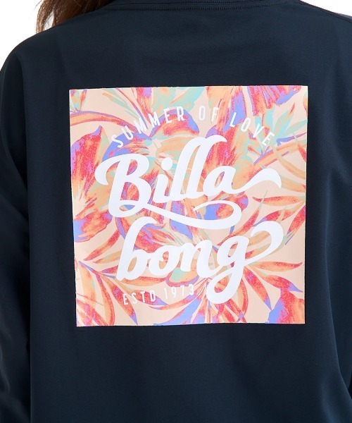 BILLABONG(ビラボン)の「BILLABONG レディース MORFY LS TEE RASH 長袖ラッシュガード 【2025年夏モデル】/ビラボンバックプリント水陸両用速乾UVケア長袖ラッシュガード(水着)(ラッシュガード・レディース・ブラック/ホワイト×ブラック/エンジ・MEDIUM/LARGE)」の11枚目の写真