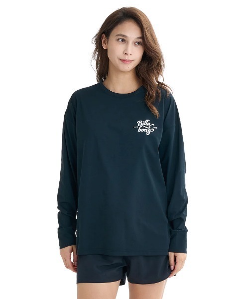 BILLABONG(ビラボン)の「BILLABONG レディース MORFY LS TEE RASH 長袖ラッシュガード 【2025年夏モデル】/ビラボンバックプリント水陸両用速乾UVケア長袖ラッシュガード(水着)(ラッシュガード・レディース・ブラック/ホワイト×ブラック/エンジ・MEDIUM/LARGE)」の20枚目の写真