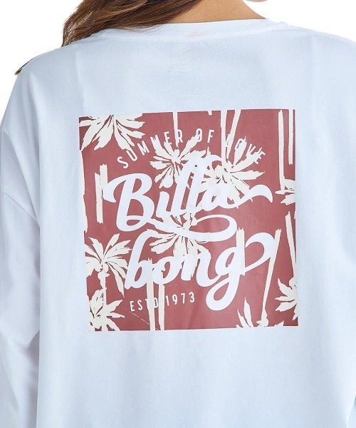 BILLABONG(ビラボン)の「BILLABONG レディース MORFY LS TEE RASH 長袖ラッシュガード 【2025年夏モデル】/ビラボンバックプリント水陸両用速乾UVケア長袖ラッシュガード(水着)(ラッシュガード・レディース・ブラック/ホワイト×ブラック/エンジ・MEDIUM/LARGE)」の6枚目の写真