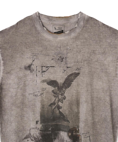 【DankeSchon】BURN S/S TEE PRAY ベージュ 要在庫確認 男女兼用 DankeSchon/ダンケシェーン/BURN S/S TEE PRAY(Tシャツ