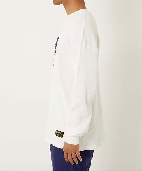 BLUE BLUE（ブルーブルー）の「SOUTHERN MFG CO. BLUEBLUE /USNA ANCHOR ワッフルサーマル Tシャツ（Tシャツ/カットソー・メンズ・ホワイト/チャコールグレー・S/M/L/XL）」の9枚目の写真