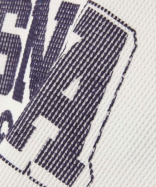 BLUE BLUE（ブルーブルー）の「SOUTHERN MFG CO. BLUEBLUE /USNA ANCHOR ワッフルサーマル Tシャツ（Tシャツ/カットソー・メンズ・ホワイト/チャコールグレー・S/M/L/XL）」の6枚目の写真