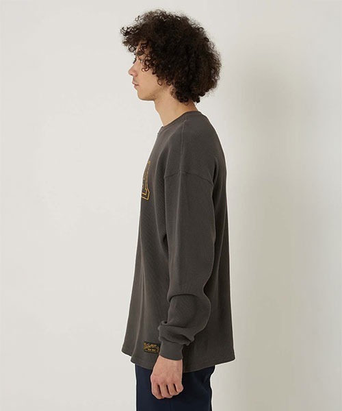 BLUE BLUE（ブルーブルー）の「SOUTHERN MFG CO. BLUEBLUE /USNA ANCHOR ワッフルサーマル Tシャツ（Tシャツ/カットソー・メンズ・ホワイト/チャコールグレー・S/M/L/XL）」の17枚目の写真