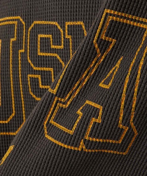 BLUE BLUE（ブルーブルー）の「SOUTHERN MFG CO. BLUEBLUE /USNA ANCHOR ワッフルサーマル Tシャツ（Tシャツ/カットソー・メンズ・ホワイト/チャコールグレー・S/M/L/XL）」の13枚目の写真