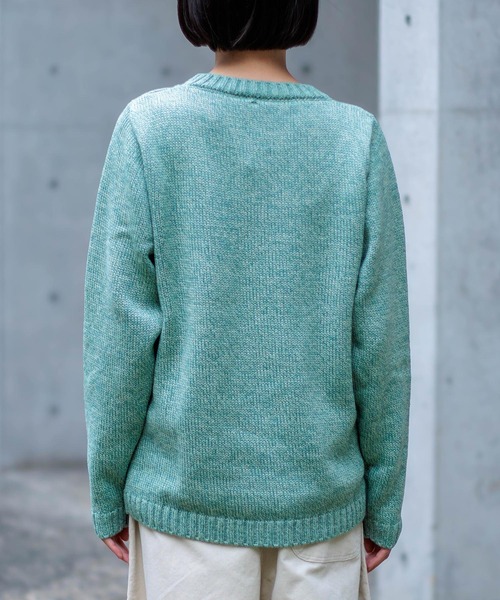 aran WOOLLEN MILLS（アランウーレンミルズ）の「[aran] SUPERSOFT MERINO WOOL SWEATER  / スーパーソフトメリノウールセーター（ニット/セーター・レディース・サンドベージュ/コーラルピンク/ミント・M/S）」の20枚目の写真