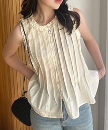 STYLEBLOCK | フリルノースリーブブラウス(シャツ/ブラウス)