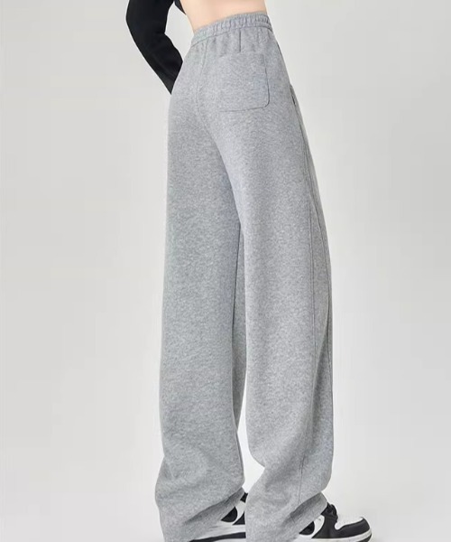 Teem Store（チームストア）の「シンプルワイドスウェットパンツ イージーパンツ（スウェットパンツ・レディース・アッシュグレー/グレー/ベージュ/ブラック・L/M）」の6枚目の写真