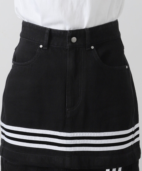 超美品　adidas アディダス W 3ST MIDI SKIRT adidas レディース アディダス W 3ST SKIRT(BCORE) スカート